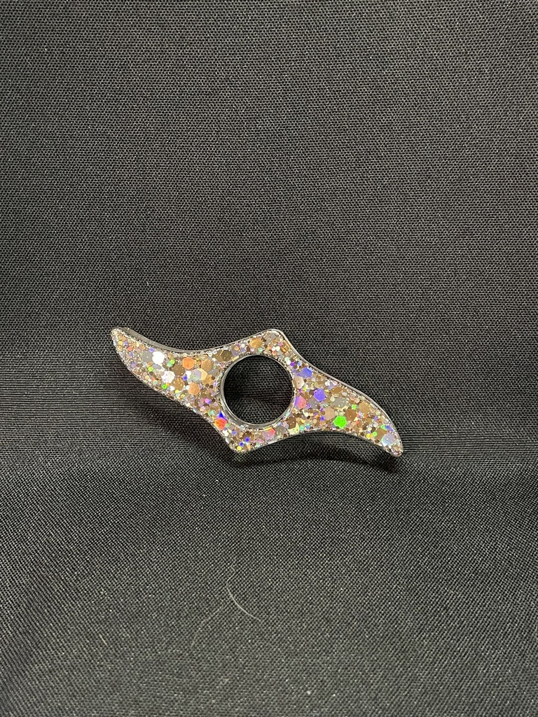 Bague de lecture dorée et argentée 