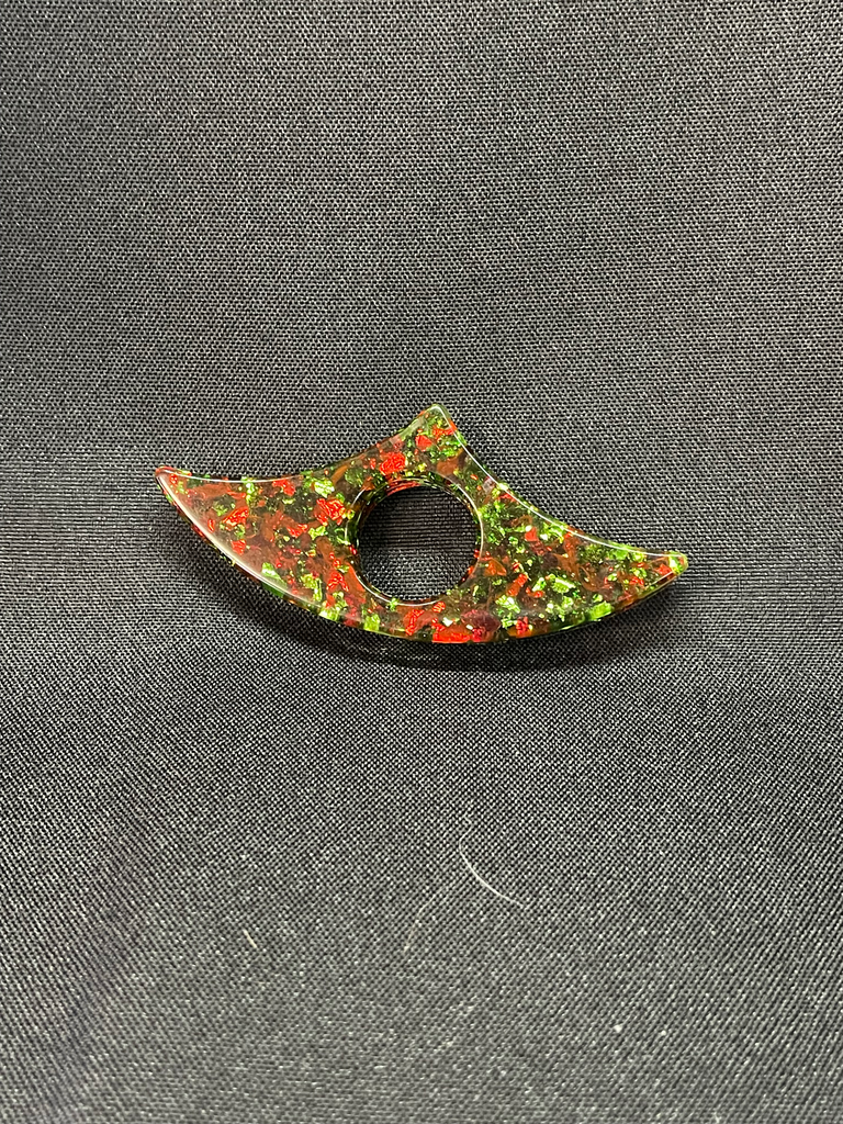 Bague de lecture verte et rouge
