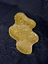 Plateau ondulé dorée à paillettes