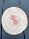 Fleurine rose à paillettes 