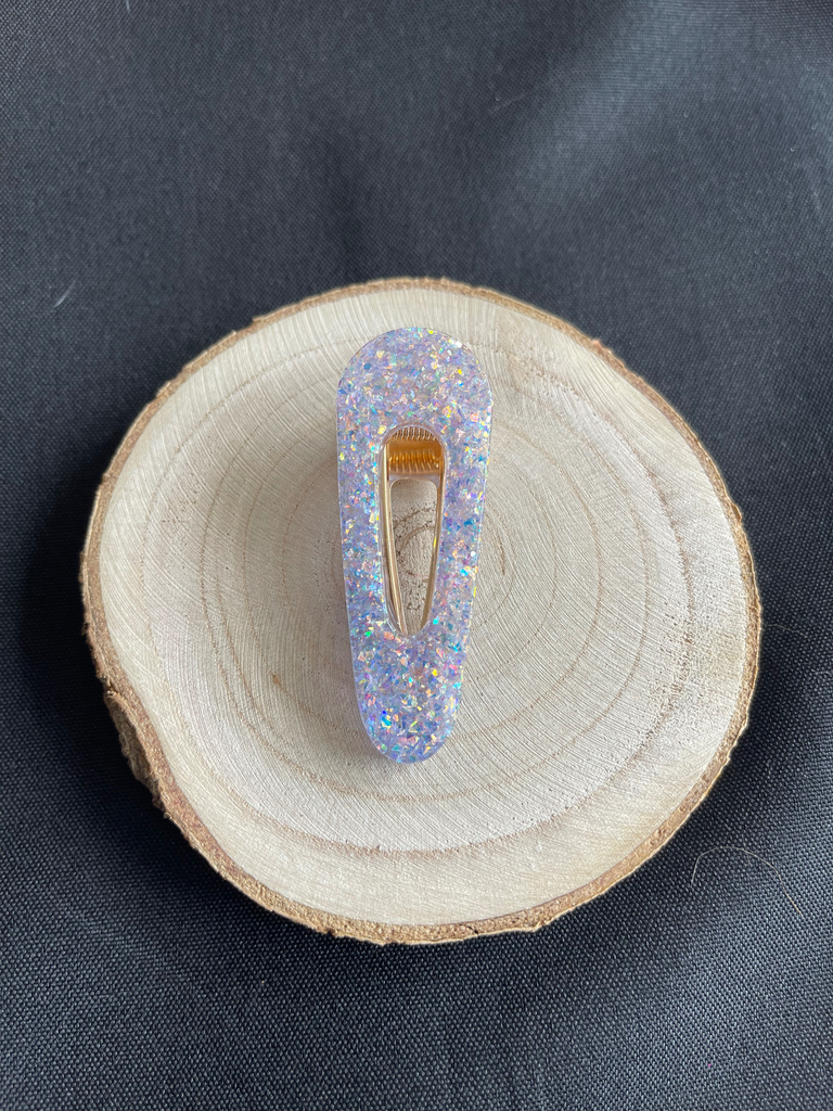Barrette reflet violet 