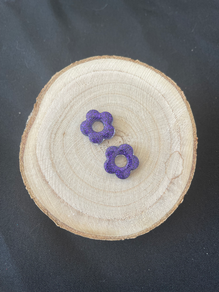 Fleurine violet à paillette 