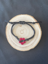 Bracelet rouge à paillette 