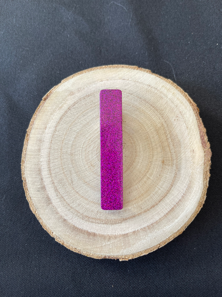 Barrette à paillette violet clair 