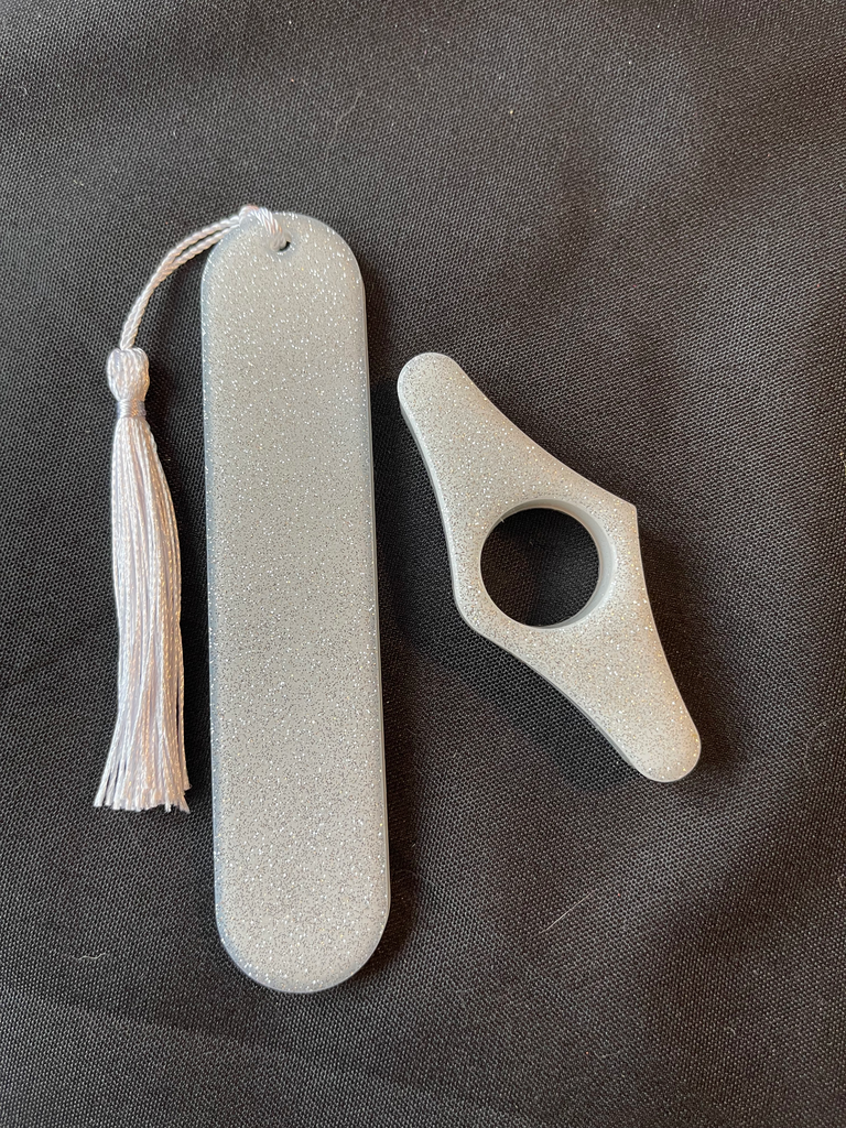 Kit de lecture blanc à paillette 