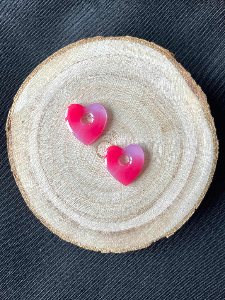 Cœur rose et violet 