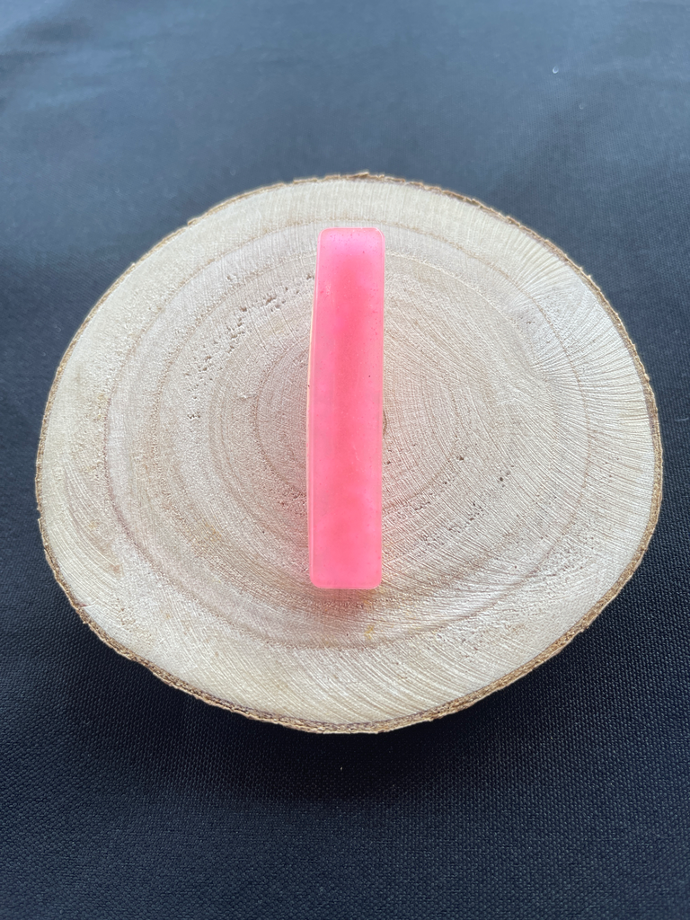 Barrette rose fluo 