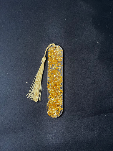 Marque page feuille d’or 