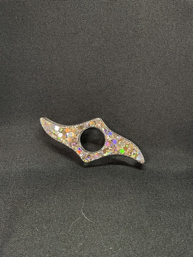 Bague de lecture dorée et argentée 