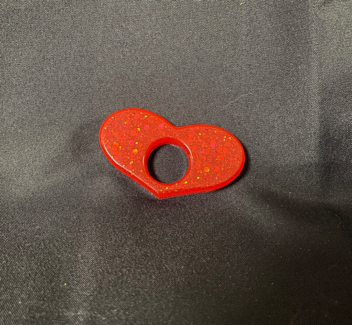Bague de lecture rouge à paillettes 