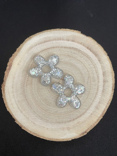 Florine à paillettes argentées 