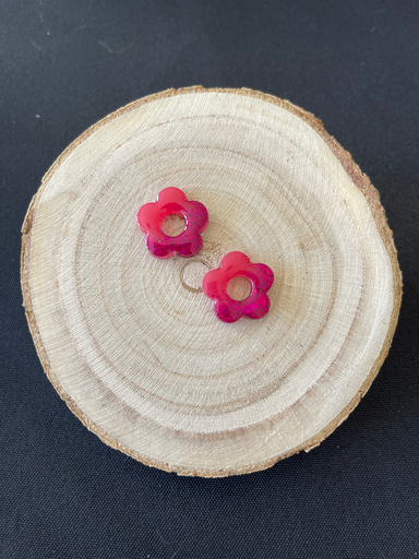 Fleurine fuschia et paillettes 