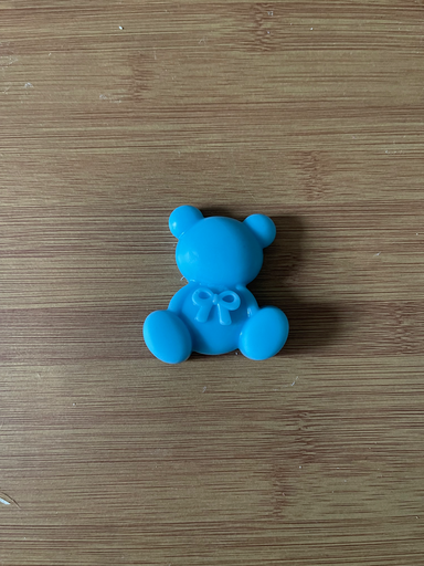 Ourson avec noeud Fleur de coton 