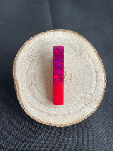 Barrette Fuschia et paillettes 