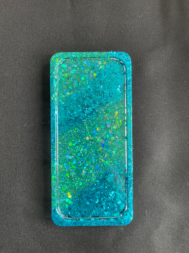 Vide poche rectangle à paillettes 