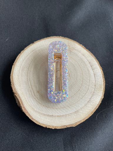 Barrette reflet violet 