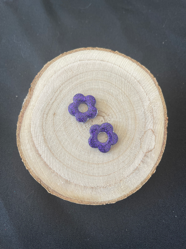 Fleurine violet à paillette 