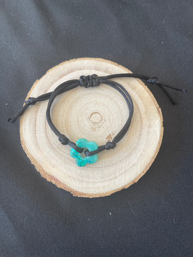 Bracelet turquoise avec paillette 