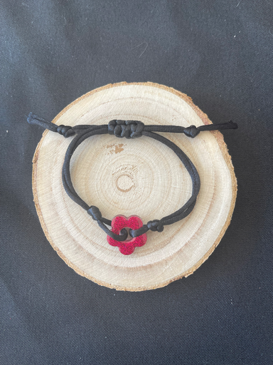 Bracelet rouge à paillette 