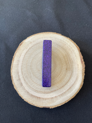 Barrette à paillettes violette 