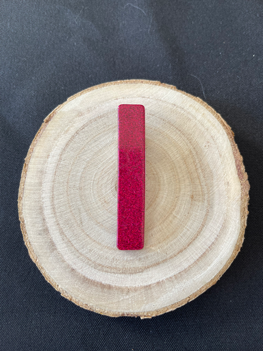 Barrette à paillettes rouge 