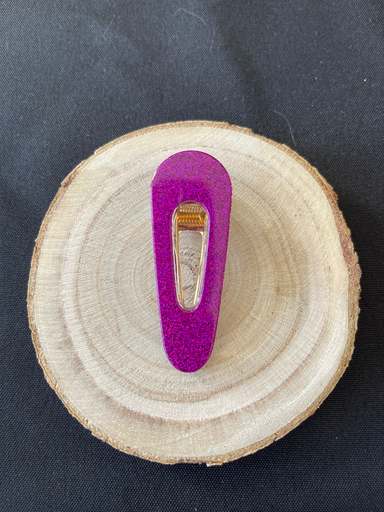Barrette à paillette violet clair 