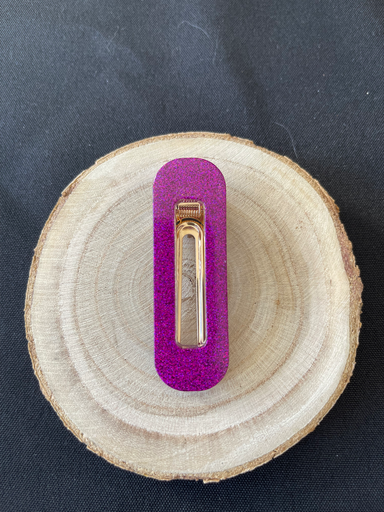 Barrette à paillette violet clair 
