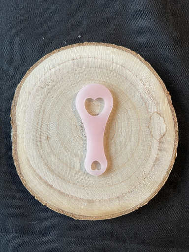 Jeton cœur rose pale 