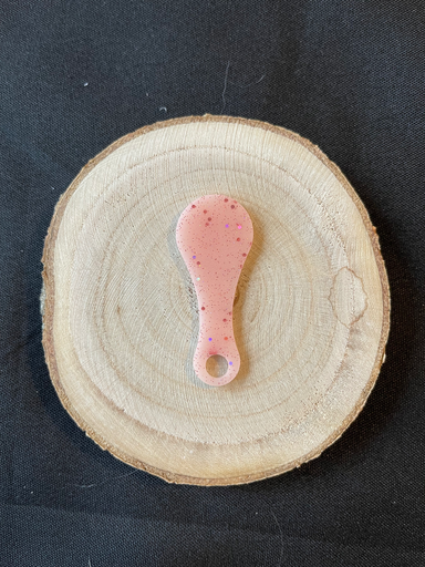 Jeton rose avec paillette 