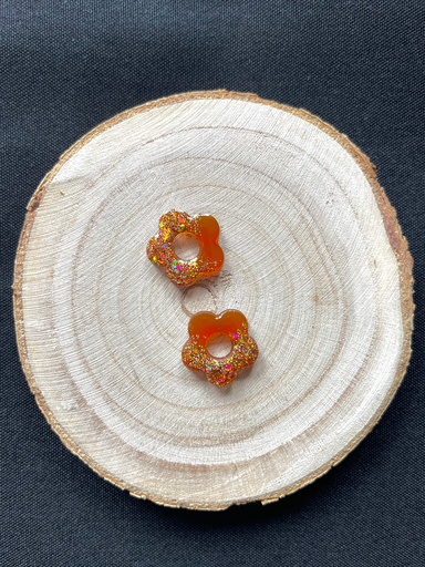 Fleurine marron avec paillette 